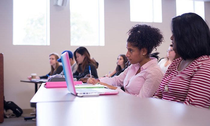 Students in a classroom