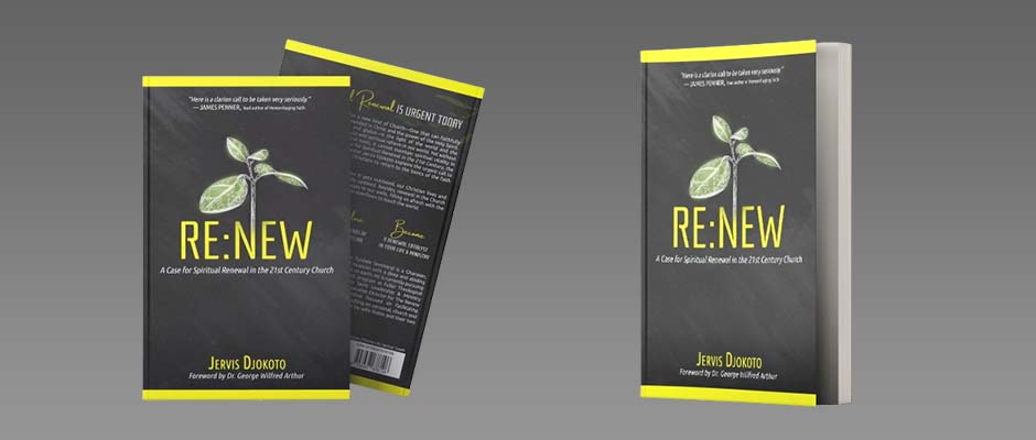 Front cover of a book titled Renew by Jervis Djokoto