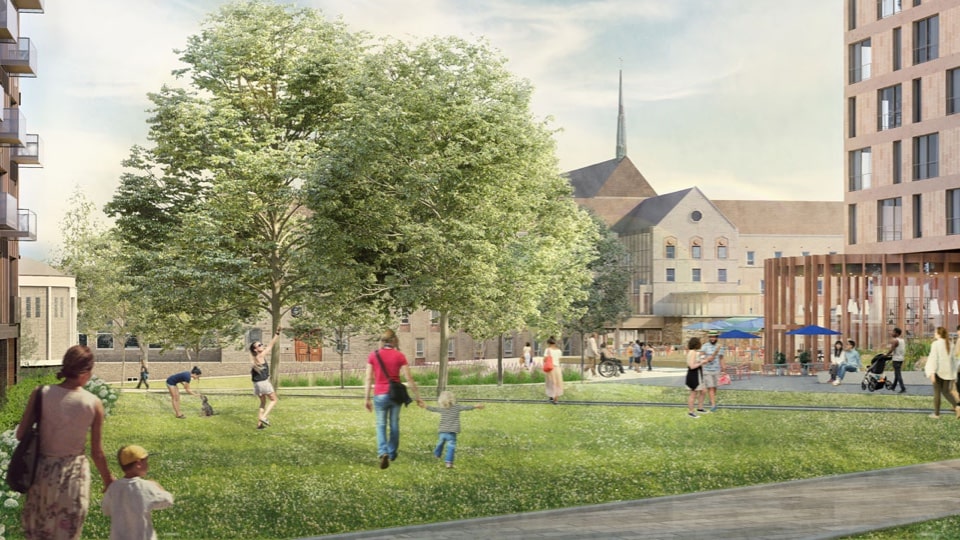 Artist rendition of the future Tyndale Green