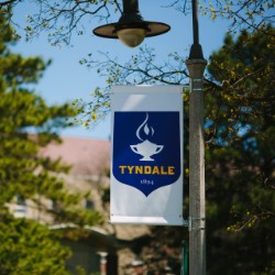 Tyndale sign on lamp post