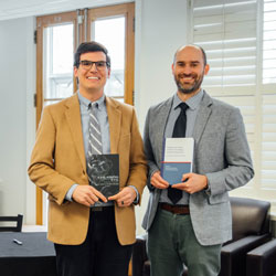 Dr. Benjamin Reynolds and Dr. Paul Franks with their books