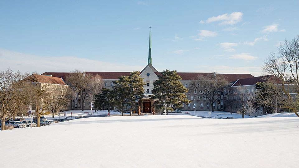 Tyndale campus in the snow