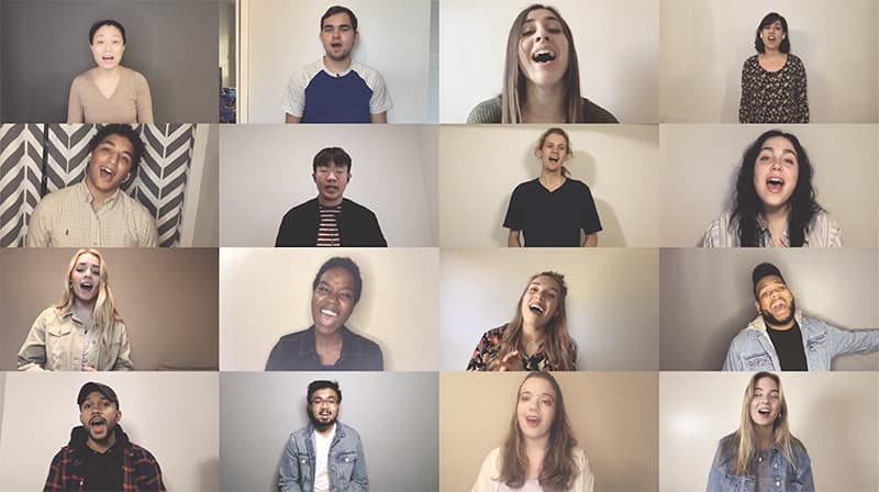 The Tyndale Singers then sang Glory to Glory, in a powerful and uplifting worship video.