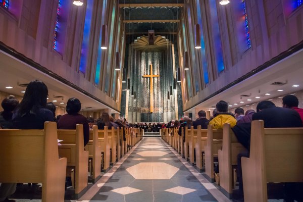 Rear view of the Tyndale University Chapel