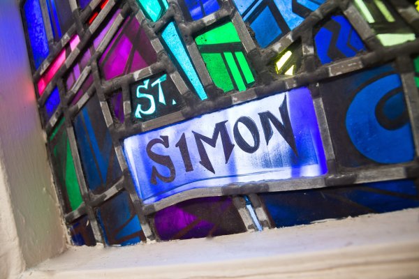 Stained Glass featuring St. Simon