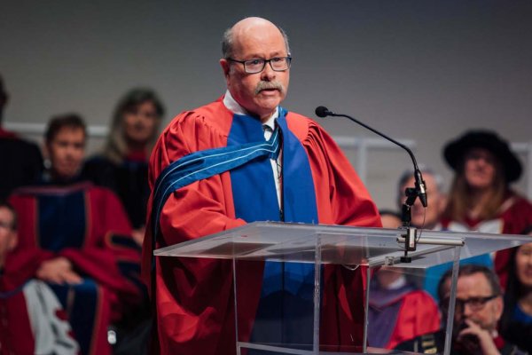 Man giving speech