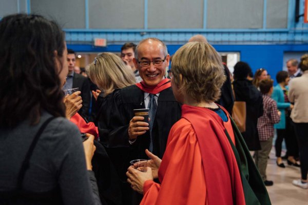 Graduates smiling