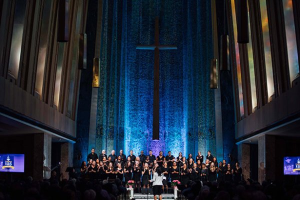 Tyndale Community Choir singing