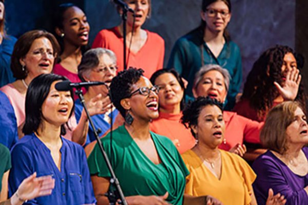 Members of the Tyndale Community Choir singing