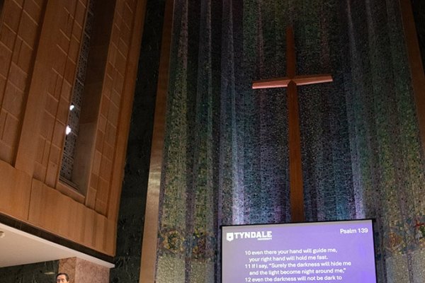 View of Tyndale Chapel during worship