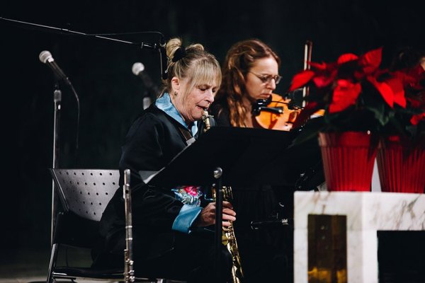 Chior band members playing their instruments