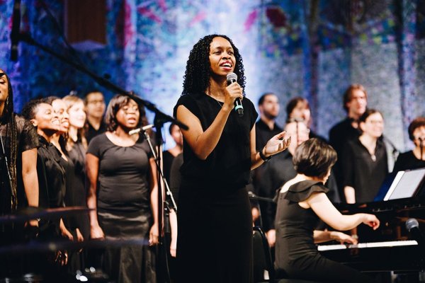 Tyndale Community Choir singing