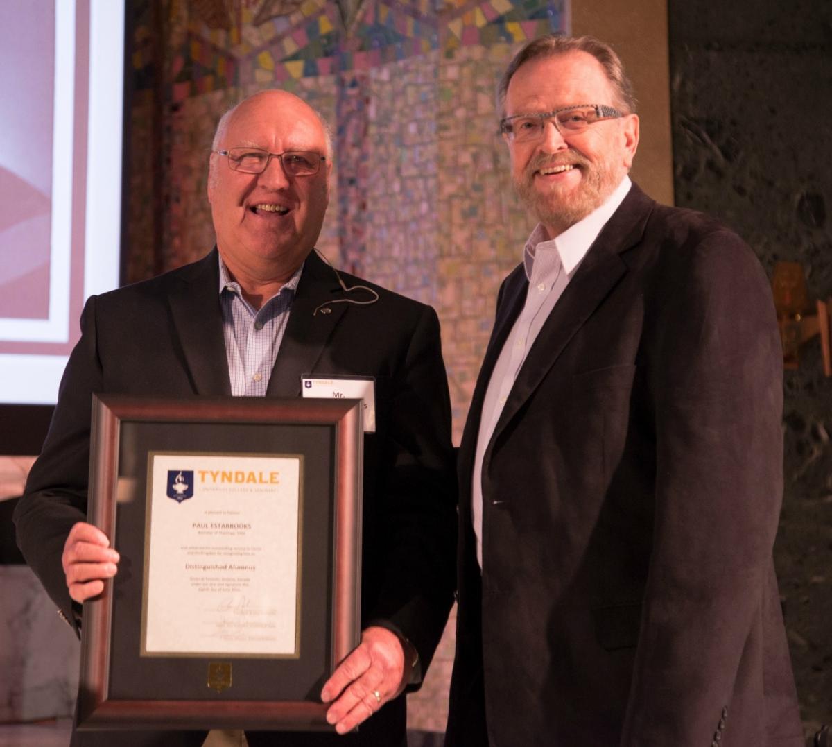 Paul Estabrooks named 2016 Distinguished Alumnus | Tyndale University